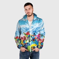 Мужская ветровка 3D Палитра сноуборд - фото 2