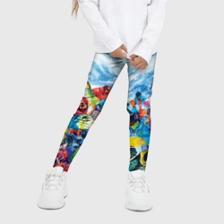 Детские леггинсы 3D Палитра сноуборд - фото 2