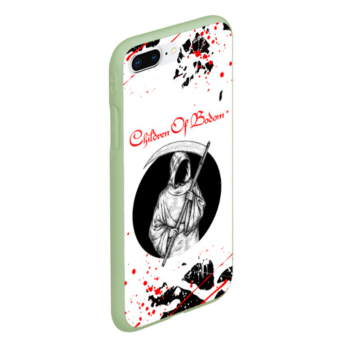 Чехол для iPhone 7Plus/8 Plus матовый Children of Bodom, цвет салатовый - фото 3