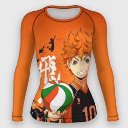 Женский рашгард 3D Волебольная команда из аниме Haikyuu!!