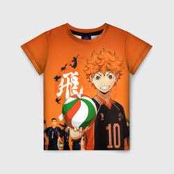 Детская футболка 3D Волебольная команда из аниме Haikyuu!!