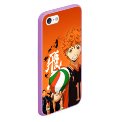 Чехол для iPhone 5/5S матовый Волебольная команда из аниме Haikyuu!! - фото 2