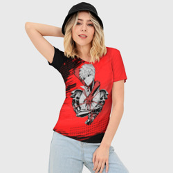 Женская футболка 3D Slim Опасный Генос - фото 2