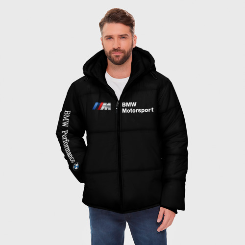 Мужская зимняя куртка 3D BMW M, цвет черный - фото 3
