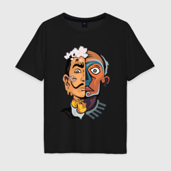 Dal? vs Picasso – Мужская футболка хлопок Oversize с принтом купить со скидкой в -16%