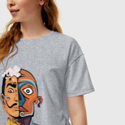Женская футболка хлопок Oversize Dal? vs Picasso - фото 2