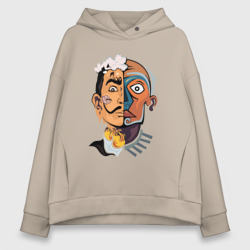 Женское худи Oversize хлопок Dal? vs Picasso