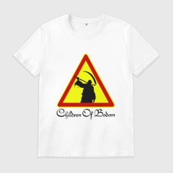 Мужская футболка хлопок Children of Bodom Дорожный знак
