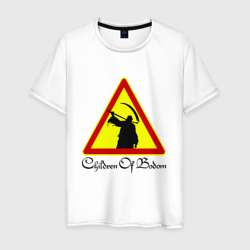 Мужская футболка хлопок Children of Bodom Дорожный знак