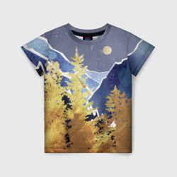 Детская футболка 3D Золотой лес