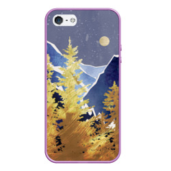 Чехол для iPhone 5/5S матовый Золотой лес