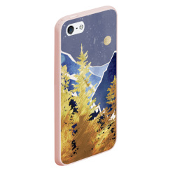 Чехол для iPhone 5/5S матовый Золотой лес - фото 2