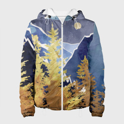Женская куртка 3D Золотой лес