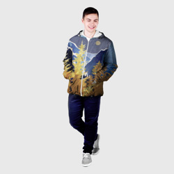 Мужская куртка 3D Золотой лес - фото 2