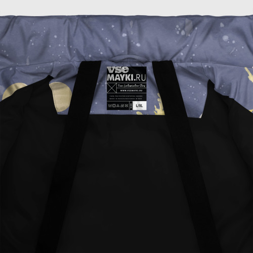 Мужская зимняя куртка 3D Золотой лес, цвет черный - фото 7