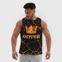 Мужская спортивная майка 3D Сергей - фото 2