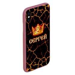 Чехол для iPhone XS Max матовый Сергей - фото 2