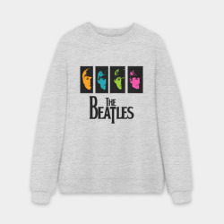Мужской свитшот oversize без начеса хлопок Всемирный день The Beatles