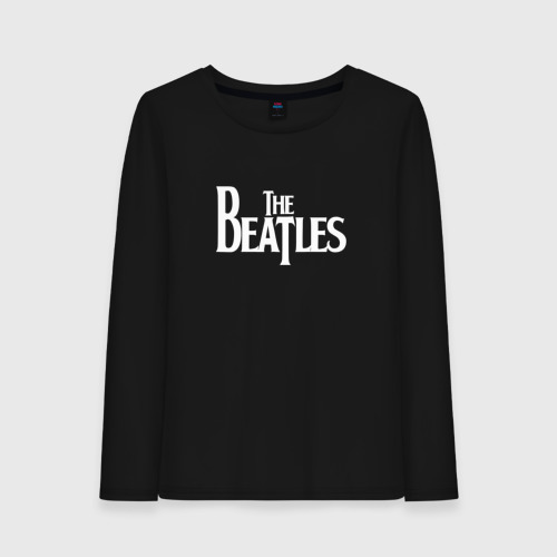 Женский лонгслив хлопок The Beatles, цвет черный