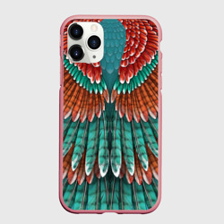 Чехол для iPhone 11 Pro Max матовый Оперение зимородка