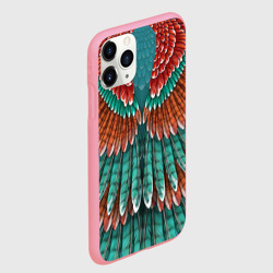 Чехол для iPhone 11 Pro Max матовый Оперение зимородка - фото 2