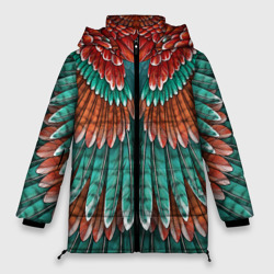 Женская зимняя куртка Oversize Оперение зимородка