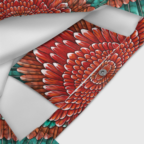 Пляжная сумка 3D Оперение зимородка красно-бирюзовое - фото 4