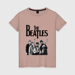 Женская футболка хлопок The Beatles