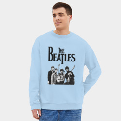 Мужской свитшот oversize без начеса хлопок The Beatles - фото 2