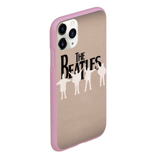 Чехол для iPhone 11 Pro Max матовый The Beatles, цвет розовый - фото 3