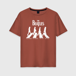 Женская футболка хлопок Oversize The Beatles