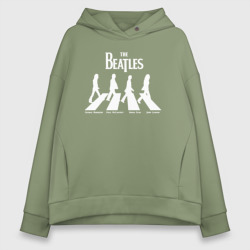 Женское худи Oversize хлопок The Beatles