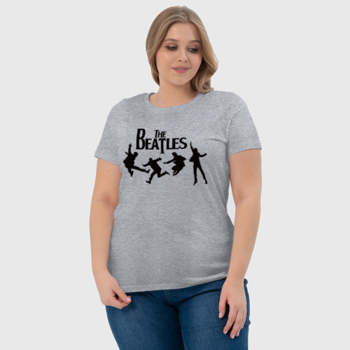 Женская футболка хлопок с принтом The Beatles, фото #4