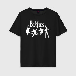 Женская футболка хлопок Oversize The Beatles