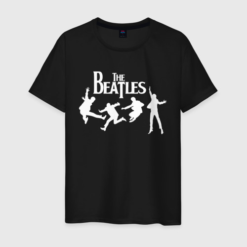 Мужская футболка хлопок The Beatles, цвет черный