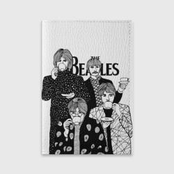 Обложка для паспорта матовая кожа The Beatles
