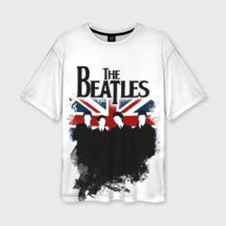 Женская футболка oversize 3D The Beatles