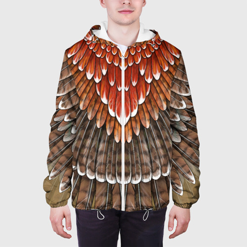 Мужская куртка 3D оперение:  орел (2), цвет 3D печать - фото 4
