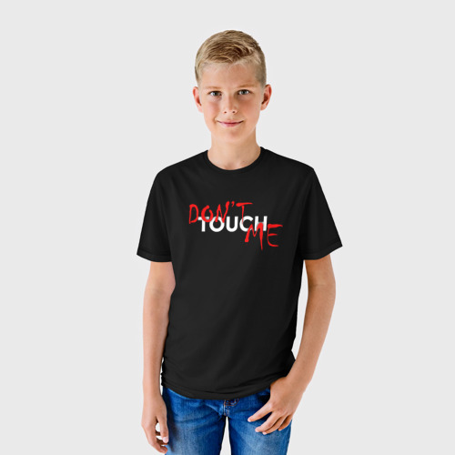 Детская футболка 3D Dont touch, цвет 3D печать - фото 3