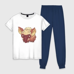 Женская пижама с белой футболкой хлопок Dont Starve