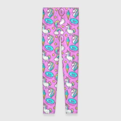 Леггинсы 3D Единороги и пончики