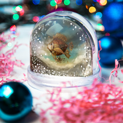 Игрушка Снежный шар Рыба-дирижабль - фото 2
