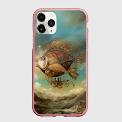 Чехол для iPhone 11 Pro Max матовый Рыба-дирижабль