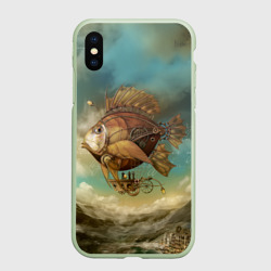 Чехол для iPhone XS Max матовый Рыба-дирижабль