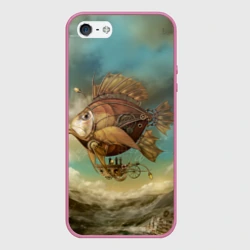 Чехол для iPhone 5/5S матовый Рыба-дирижабль