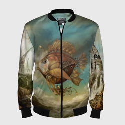 Мужской бомбер 3D Рыба-дирижабль