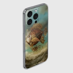 Чехол для iPhone 16 Pro Max силиконовый с защитой камеры Рыба-дирижабль - фото 2