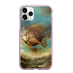 Чехол для iPhone 11 Pro Max матовый Рыба-дирижабль