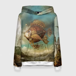 Женская толстовка 3D Рыба-дирижабль