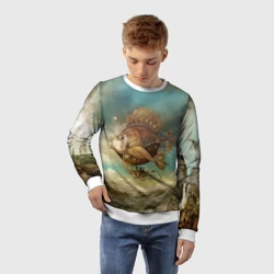 Детский свитшот 3D Рыба-дирижабль - фото 2